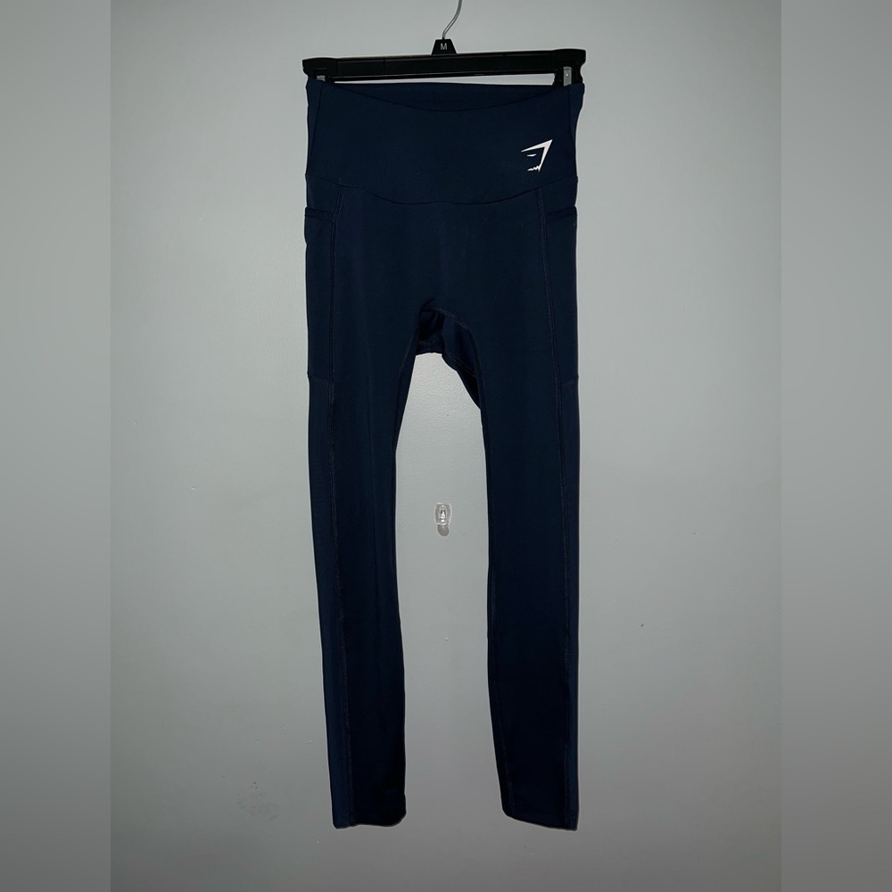 Gymshark Leggings w/ Mesh Sides - Size Small - Blue